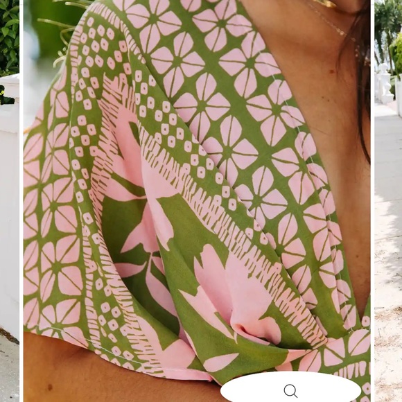 VICI A World To See Floral Slit Midi Dress - Picture 4 of 5